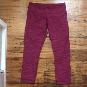 Pink lululemon crops